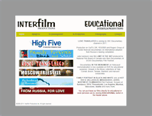 Tablet Screenshot of interfilm.ca